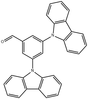 3,5-di(9H-carbazol-9-yl)benzaldehyde Struktur