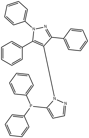 1,4'-Bi-1H-pyrazole, 5-(diphenylphosphino)-1',3',5'-triphenyl- Struktur