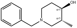 cis-1-Benzyl-3-methyl-piperidin-4-ol Struktur