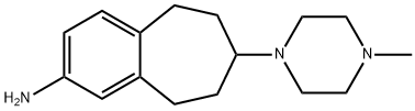 7-(4-methylpiperazin-1-yl)-6,7,8,9-tetrahydro-5H-benzo[7]annulen-3-amine Struktur