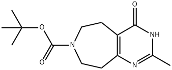 tert-butyl 4-hydroxy-2-methyl-5H,6H,7H,8H,9H-pyrimido[4,5-d]azepine-7-carboxylate Struktur