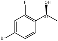 (1S)-1-(4-Bromo-2-fluorophenyl)ethan-1-ol Struktur