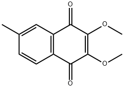 2,3-Dimethoxy-6-methylnaphthalene-1,4-dione Struktur