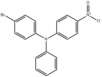 Benzenamine, 4-bromo-N-(4-nitrophenyl)-N-phenyl- Struktur