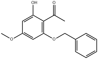 1-[2-Hydroxy-4-methoxy-6-(phenylmethoxy)phenyl]ethanone Struktur