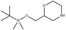 Morpholine,2-[[[(1,1-dimethylethyl)dimethylsilyl]oxy]methyl]- Struktur