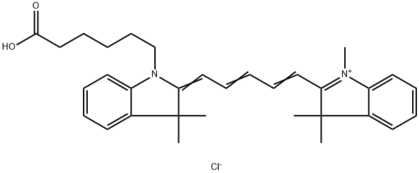 Cyanine5 carboxylic acid Struktur