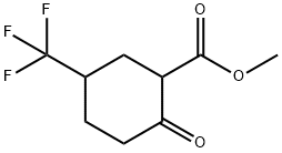 Methyl 2-oxo-5-(trifluoromethyl)cyclohexanecarboxylate Struktur