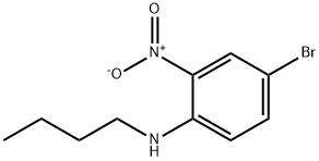 Benzenamine, 4-bromo-N-butyl-2-nitro- Struktur