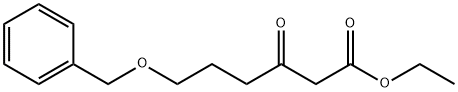 Hexanoic acid, 3-oxo-6-(phenylmethoxy)-, ethyl ester Struktur