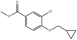 Methyl 3-Chloro-4-(cyclopropylmethoxy)benzoate Struktur