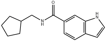 6-<N-(cyclopentylmethyl)carbamoyl>indole Struktur