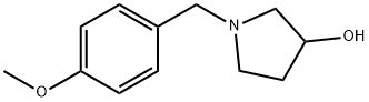 3-Pyrrolidinol, 1-[(4-methoxyphenyl)methyl]- Struktur