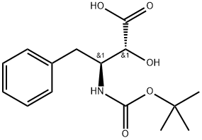 (2R,3S)-2-ヒドロキシ-3-(tert-ブトキシカルボニルアミノ)-4-フェニル酪酸 化學(xué)構(gòu)造式