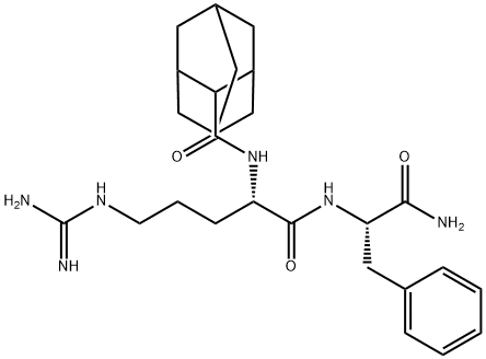 2-Adamantanecarbonyl-Arg-Phe-NH trifluoroacetate salt Struktur