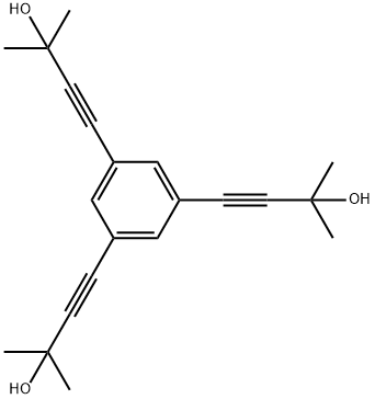 3-Butyn-2-ol, 4,4',4''-(1,3,5-benzenetriyl)tris[2-methyl- Struktur