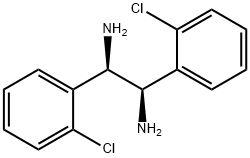 1,2-Ethanediamine, 1,2-bis(2-chlorophenyl)-, (1R,2R)- Struktur