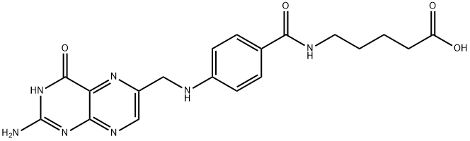 N-4-[(2-amido-4-oxo-1,4-dihydro-6-terene)methylamino]benzoyl-Pentanoic acid Struktur