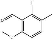 2-Fluoro-6-methoxy-3-methylbenzaldehyde Struktur