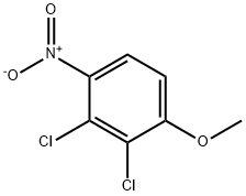 Benzene, 2,3-dichloro-1-methoxy-4-nitro- Struktur