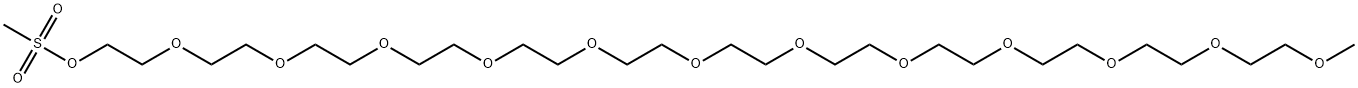 m-PEG13-Ms Struktur