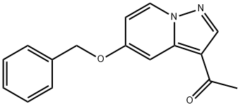 1-(5-benzyloxypyrazolo[1,5-a]pyridine-3-yl)ethanone Struktur