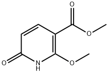 3-Pyridinecarboxylic acid, 1,6-dihydro-2-methoxy-6-oxo-, methyl ester Struktur