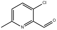 3-Chloro-6-methyl-pyridine-2-carbaldehyde Struktur