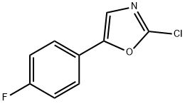 2-Chloro-5-(4-fluoro-phenyl)-oxazole Struktur