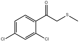 Ethanone, 1-(2,4-dichlorophenyl)-2-(methylthio)- Struktur