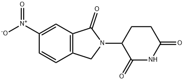 2,6-Piperidinedione, 3-(1,3-dihydro-6-nitro-1-oxo-2H-isoindol-2-yl)- Struktur