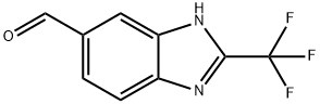 2-(Trifluoromethyl)-1H-benzo[d]imidazole-6-carbaldehyde Struktur