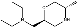 2-Morpholinemethanamine, N,N-diethyl-5-methyl-, (2S,5S)- Struktur