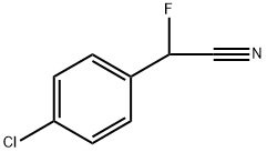 Benzeneacetonitrile, 4-chloro-α-fluoro- Struktur