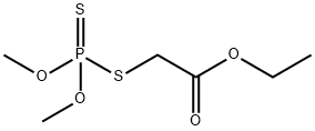 ACETIC ACID,2-[(DIMETHOXYPHOSPHINOTHIOYL)THIO]-,ETHYL ESTER, 1068-13-9, 結構式