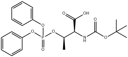 BOC-THR(PO3PH2)-OH Struktur