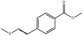 1-methoxy-2-(4-carbomethoxyphenyl)ethylene Struktur