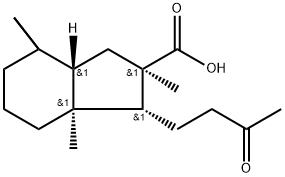 (1R,2R,8aS)-2,4,4,7a-Tetramethyl-1-(3-oxobutyl)-trans-hydrindan-2-carb oxylic acid Struktur