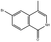 1(2H)-Isoquinolinone, 6-bromo-4-methyl- Struktur