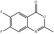 4H-3,1-Benzoxazin-4-one, 6,7-difluoro-2-methyl- Struktur