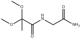 Propanamide, N-(2-amino-2-oxoethyl)-2,2-dimethoxy- Struktur