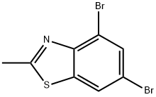 Benzothiazole, 4,6-dibromo-2-methyl- Struktur