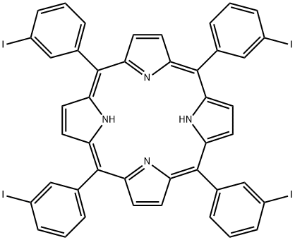 Tetra-(3-iodophenyl)porphin Struktur