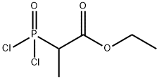 Propanoic acid, 2-(dichlorophosphinyl)-, ethyl ester Struktur