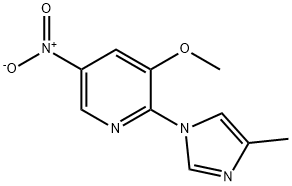 3-Methoxy-2-(4-Methyl-1H-Imidazol-1-Yl)-5-Nitropyridine(WX609390) Struktur