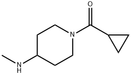 1-Cyclopropanecarbonyl-N-methylpiperidin-4-amine Struktur