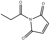 1H-Pyrrole-2,5-dione, 1-(1-oxopropyl)- Struktur