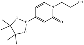 1-(2-Hydroxyethyl)-4-(4,4,5,5-tetramethyl-1,3,2-dioxaborolan-2-yl)pyridin-2(1H)-one Struktur