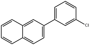 Naphthalene, 2-(3-chlorophenyl)- Struktur