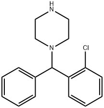 1-(o-Chloro-α-phenylbenzyl)piperazine Struktur